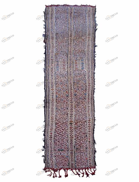 AFOLKI Прямоугольный шерстяной коврик с длинным ворсом и узором Zemmor Taa37be