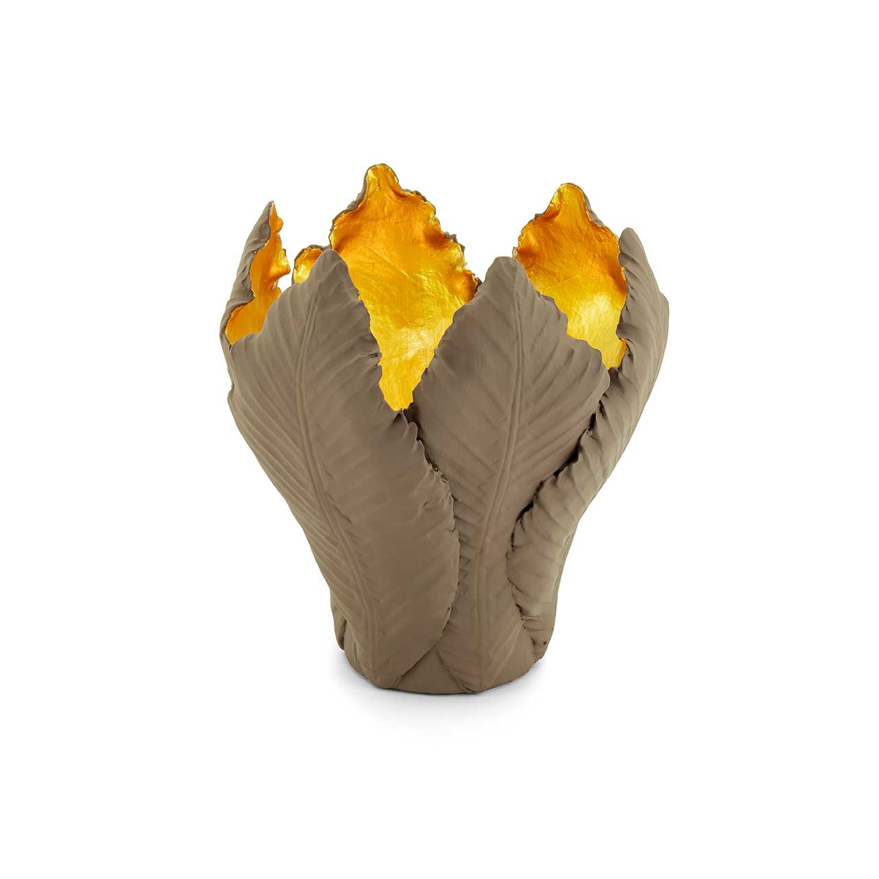 300050-D3 ABHIKA ПОДСВЕЧНИК ТЮЛЬПАН MEDGRAY/GOLD  - Вид №10