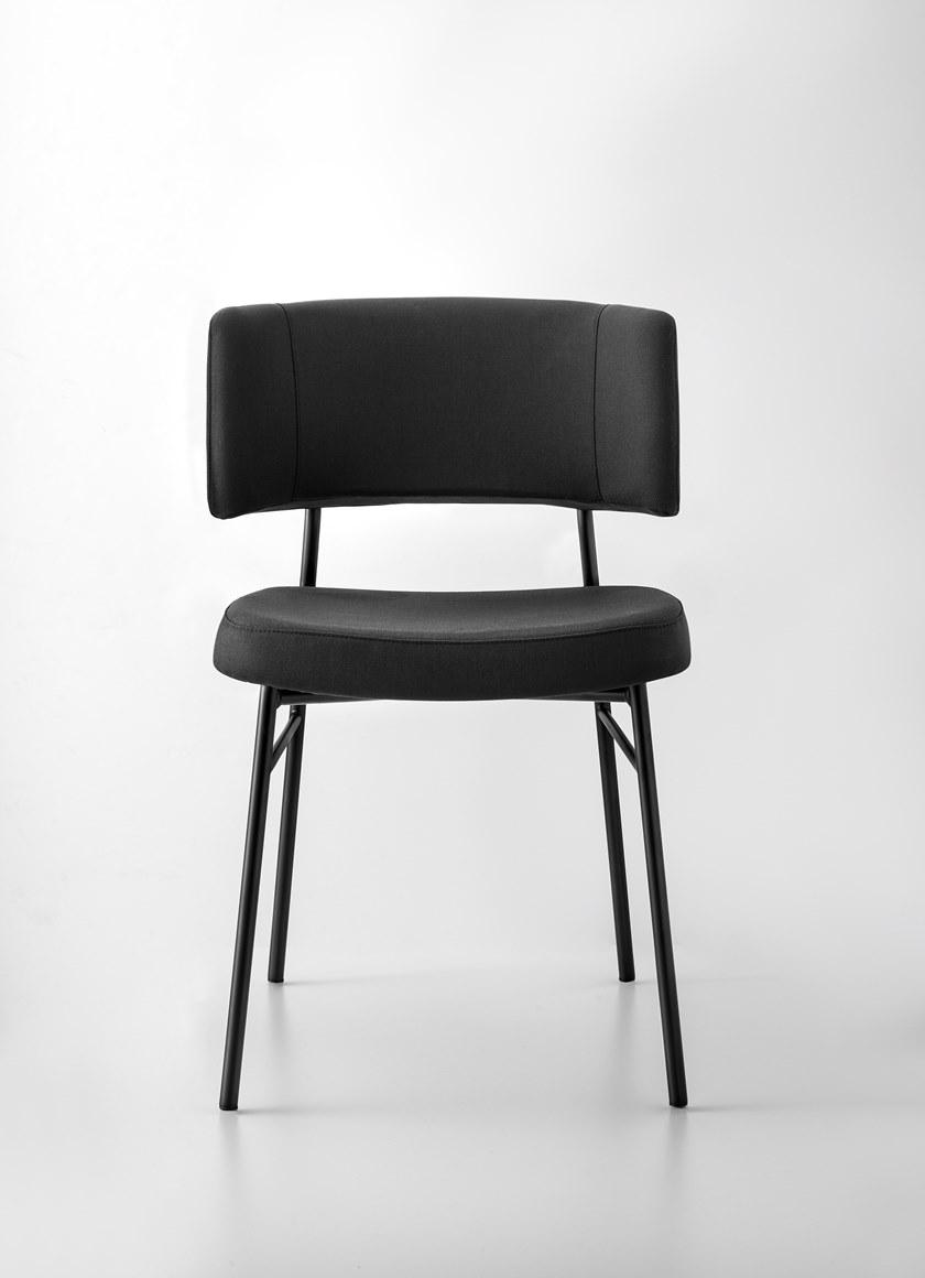 TrabA' Стул с открытой спинкой, обитый тканью Marlen 0161-met-im-marlen - Вид №2