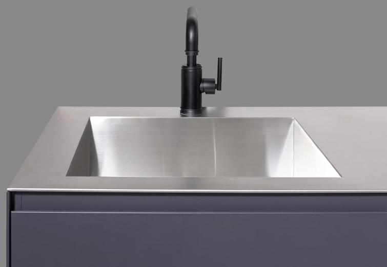 sanwacompany Линейная подвесная мини-кухня без ручек sun-id-1412598 - Вид №4