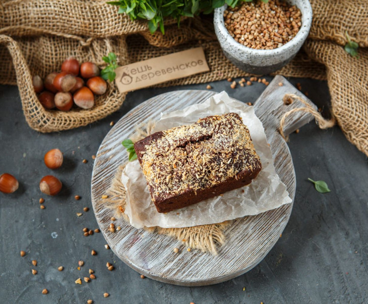 5317 Мини-десерт "Брауни из зеленой гречки" Вкусляндия  - Вид №3