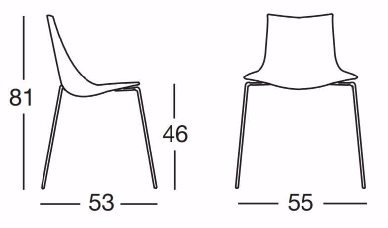 SCAB DESIGN Штабелируемый стул из технополимера Wave sun-id-1401832 - Вид №1