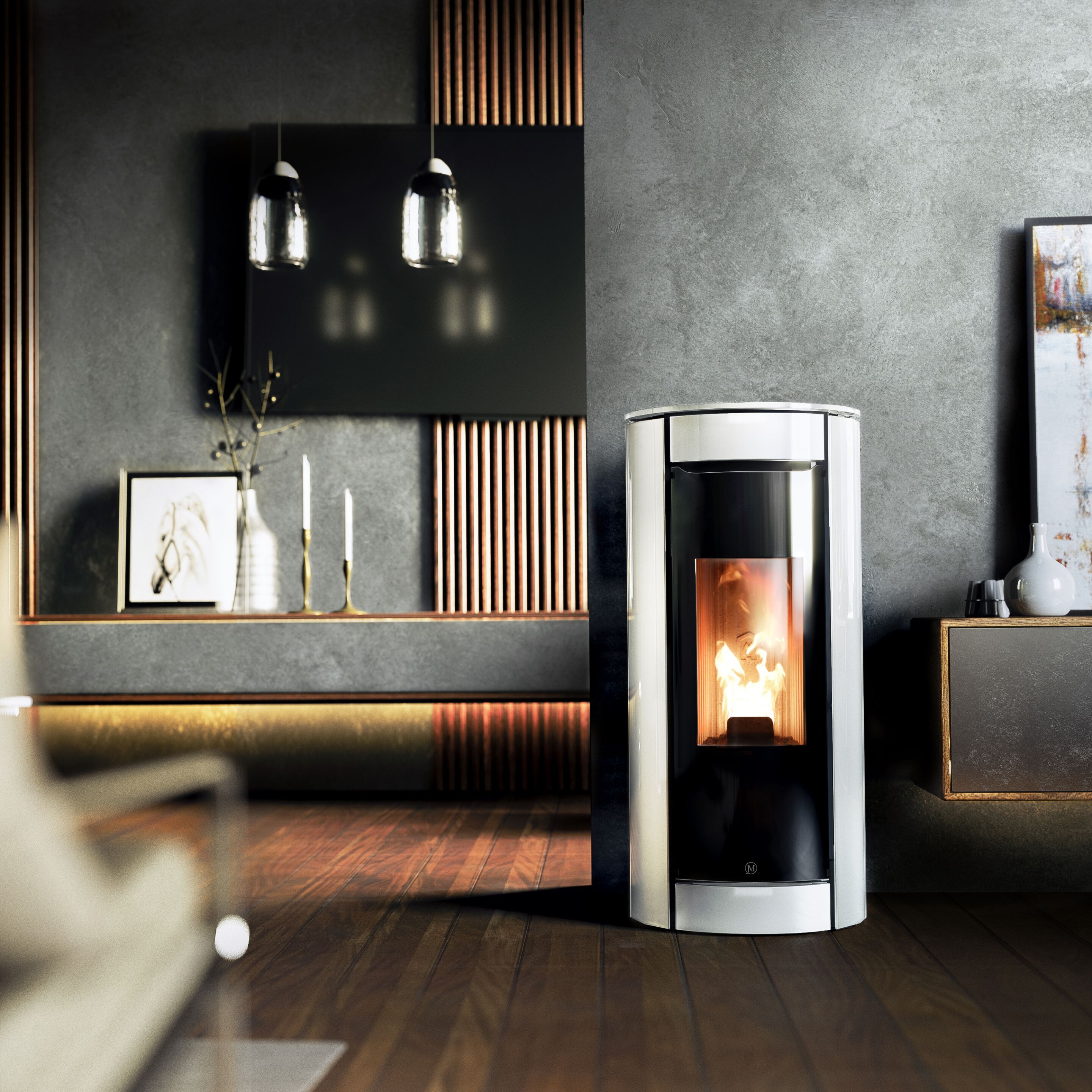 Пеллетная печь для обогрева воздуха класса A+ Jolly Mec воздушные системы ARCH-00144558 - Вид №3