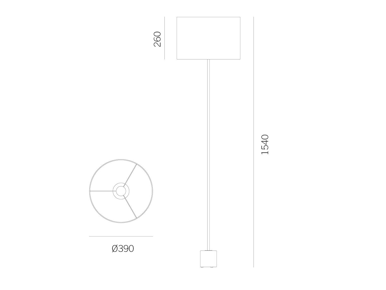 Торшер из металла и шелка Kalmar Kilo ARCH-00152063 - Вид №6