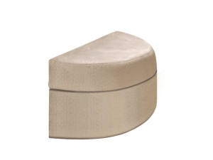 Кожаная изогнутая скамья