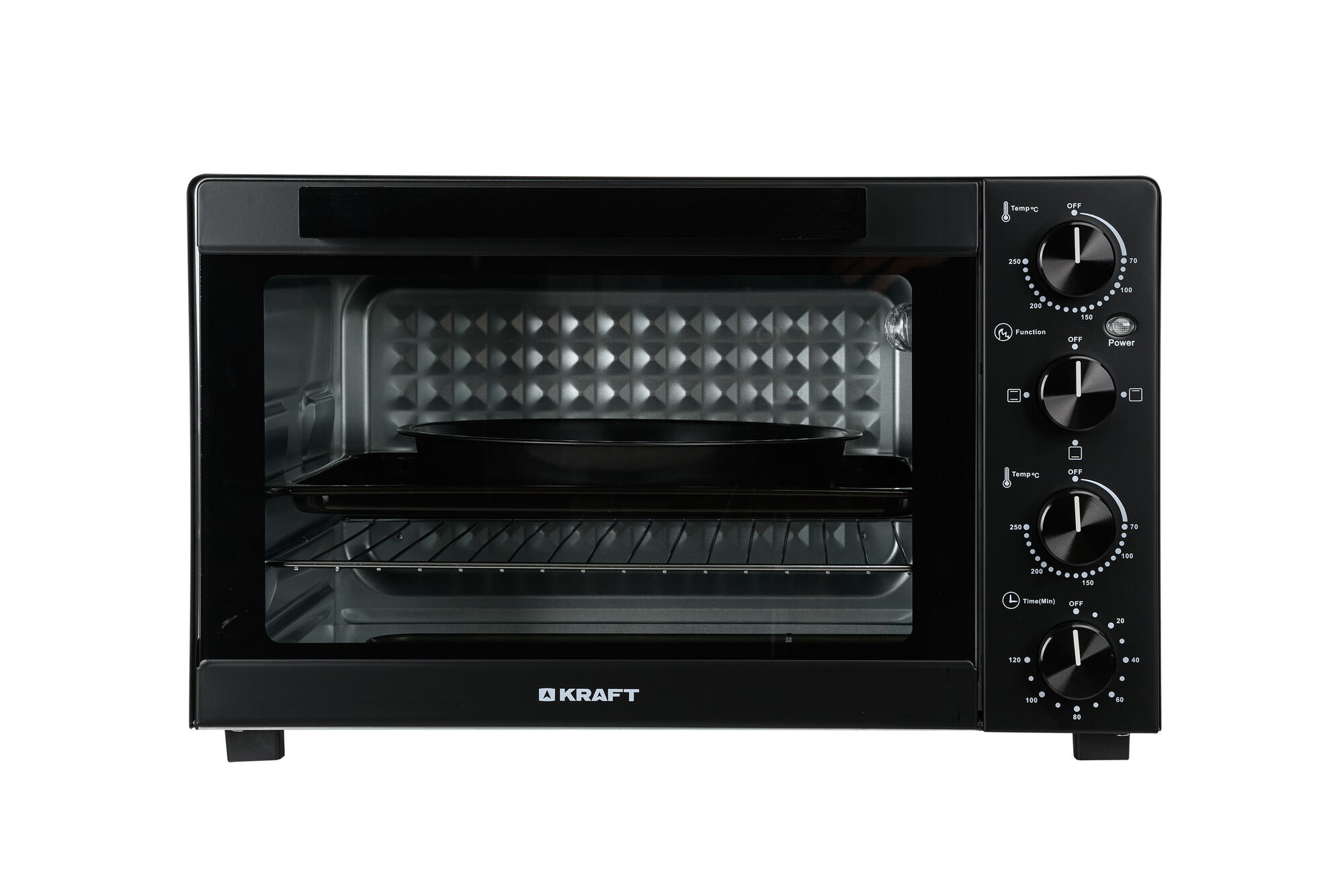 9080975 Мини-печь Kraft KFC-MO 450 HBL черный STDN-0040526 - Вид №3