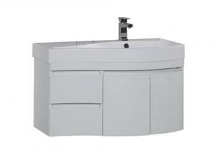 Тумба под раковину Aquanet Сопрано 95 R белый (2 дверцы 2 ящика)