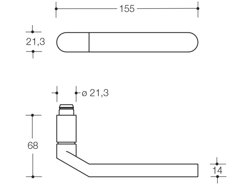 270XAH03.447 Сменная модель комплекта 274x HEWI Serie 270 | Edelstahl  - Вид №1