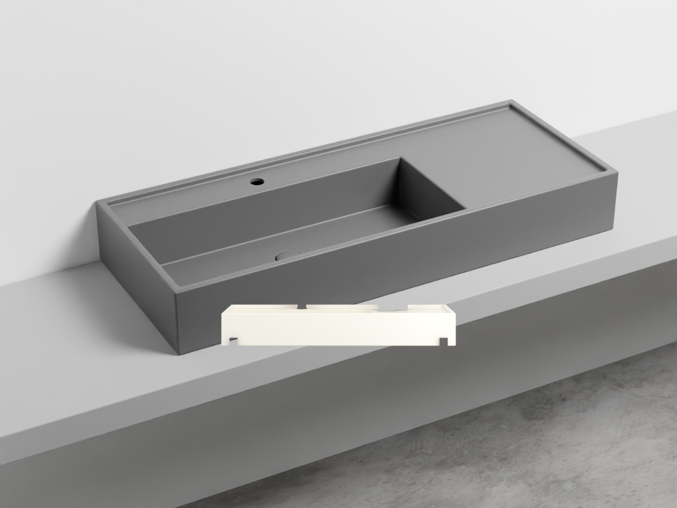 PNLA115-TL Керамическая раковина на одно отверстие 115 cielo Plinio Ceramica Cielo