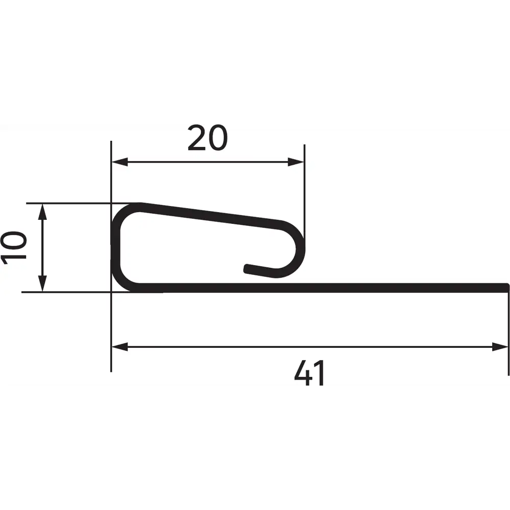 83577607 Планка финишная Artens 3000 мм цвет коричневый STLM-0041975  - Вид №1