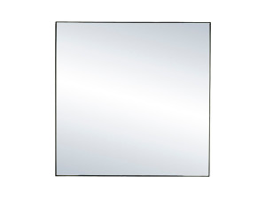 Квадратное металлическое настенное зеркало с рамкой