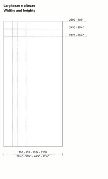 Шкаф с раздвижными дверями Lema шкаф на сантиметр-качели ARCH-00037552 - Вид №7