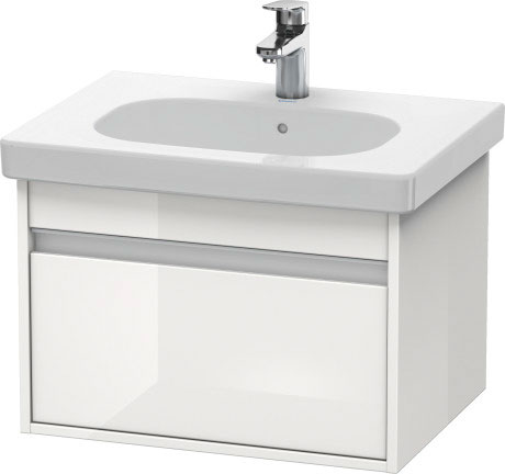 KT667009191 Тумбочка подвесная Ketho #KT6670 600 x 455 мм Серо-коричневый декор Duravit - Вид №2