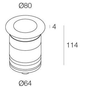 Металлический круглый светодиодный светильник DGA Odin ARCH-00030839 - Вид №2