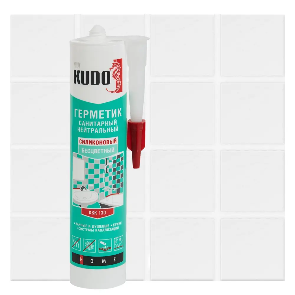 Герметик силиконовый Kudo нейтральный цвет бесцветный 0.28 л STLM-2177330