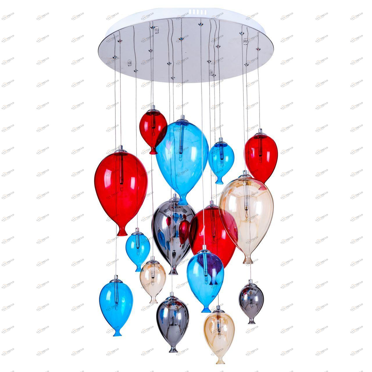 Дизайнерская подвесная люстра Spot Light Balloon 1791515 хром SPOT LIGHT ДИЗАЙНЕРСКИЕ, BALLOON 108183 Хром 