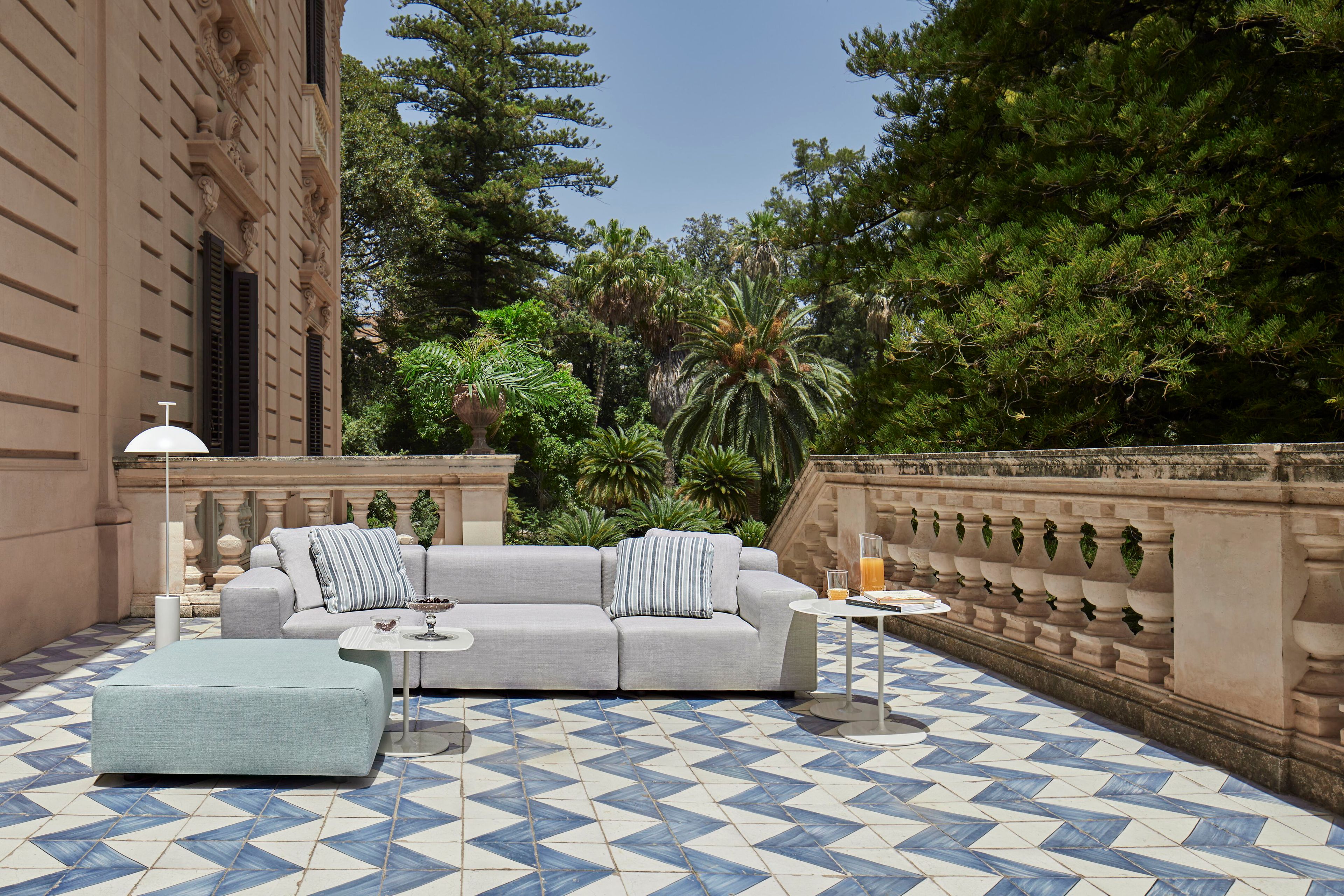 Ткань квадратный съемный сад пуфик Kartell Plastics ARCH-00131078 - Вид №3