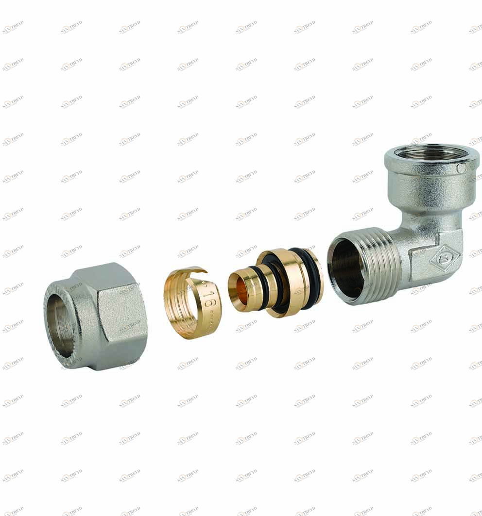 Carlo Poletti R46308Q Фитинг, с внутренней резьбой хромированный для многослойной и полимерной трубы 