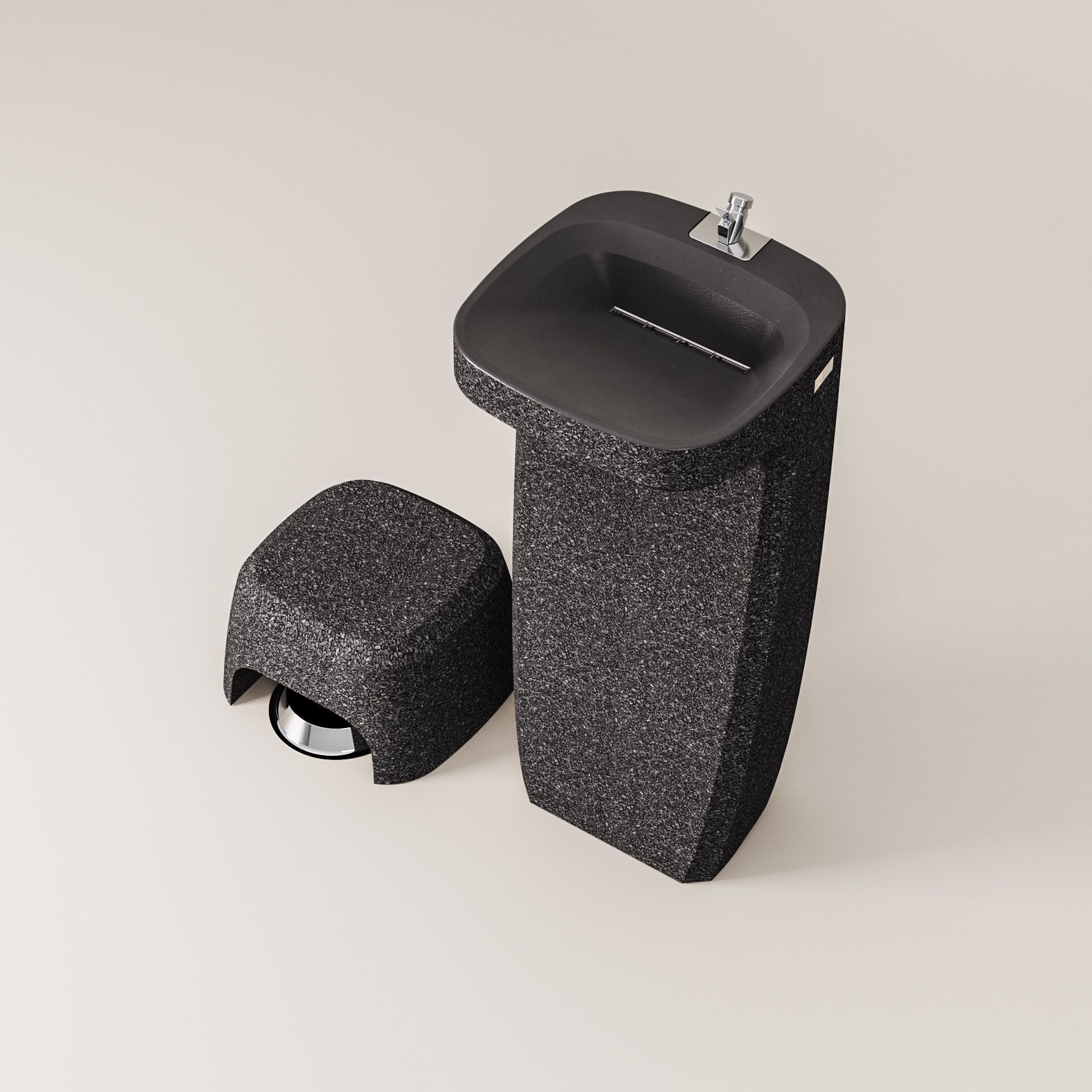 Бетонный пол фонтан Kremen ARCH-00068100 - Вид №16