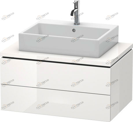 LC581708585 L-Cube Тумбочка для консоли Белый глянцевый лак Duravit