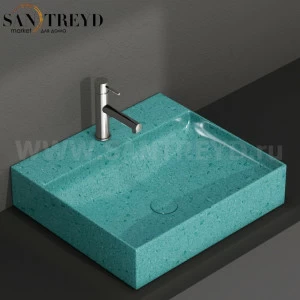 B6R51GT Подвесная раковина настенная прямоугольная Ceramica Globo T-EDGE