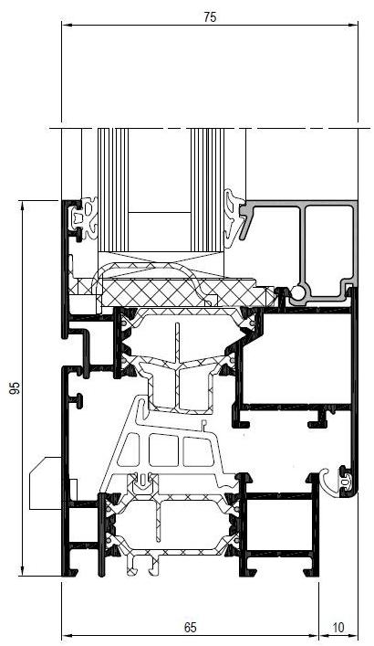 METRA Распашное окно из алюминия sun-id-1437281 - Вид №8