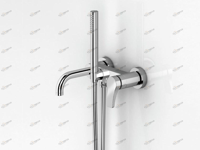 ABOUTWATER Смеситель для ванны настенный с ручным душем Al/23 Fantini Rubinetti sun-id-1436035