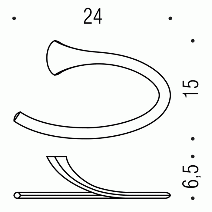 B2431 Полотенцедержатель-кольцо COLOMBO LINK Colombo Design - Вид №2