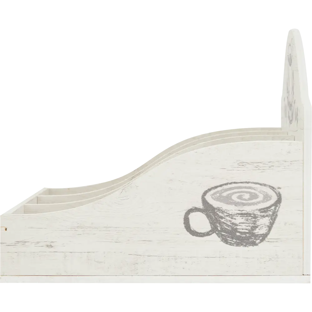 Ящик для хранения чая Графио Ч1 21x26x18 см дерево бело-черный Santreyd STLM-2160415 - Вид №2