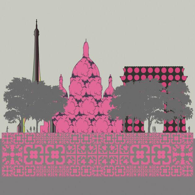 CONCEPTUWALL Клейкое оформление на флизелиновой бумаге Paris sun-id-1442378 - Вид №1