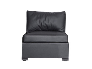 Кресло из искусственной кожи без подлокотников