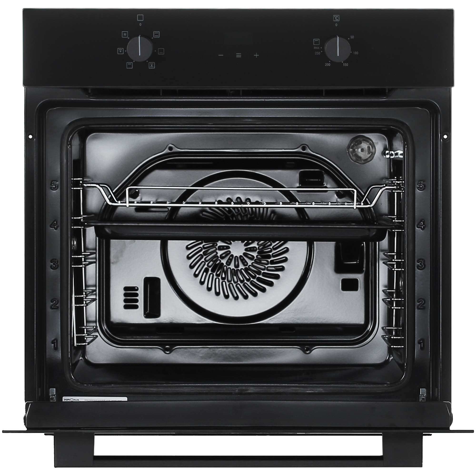 5360854 Электрический духовой шкаф KRONA MAGNETE 60 BL/BL черный KRONA1 STDN-0043097 - Вид №6