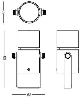 PURALUCE Регулируемый алюминиевый светодиодный проектор для улицы sun-id-1501827 - Вид №3
