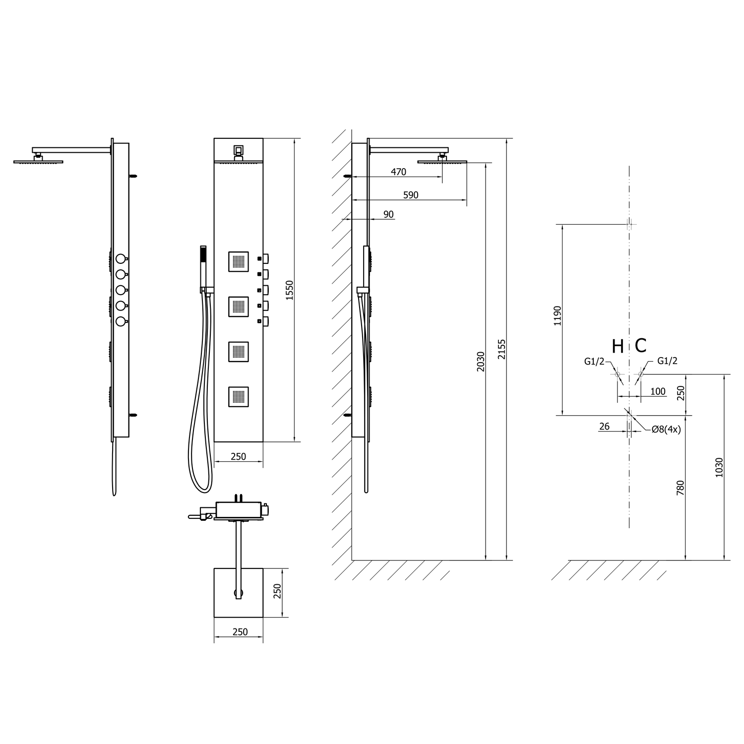 80223 Polysan Панели для душа  - Вид №4