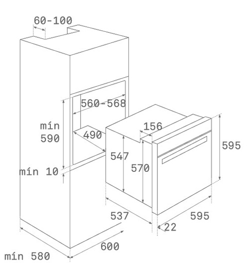1136953 Духовой шкаф Teka HRB 6400 ATB BRASS Испания  - Вид №5