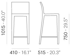 Pedrali Табурет из фанеры Young 426 - Вид №3