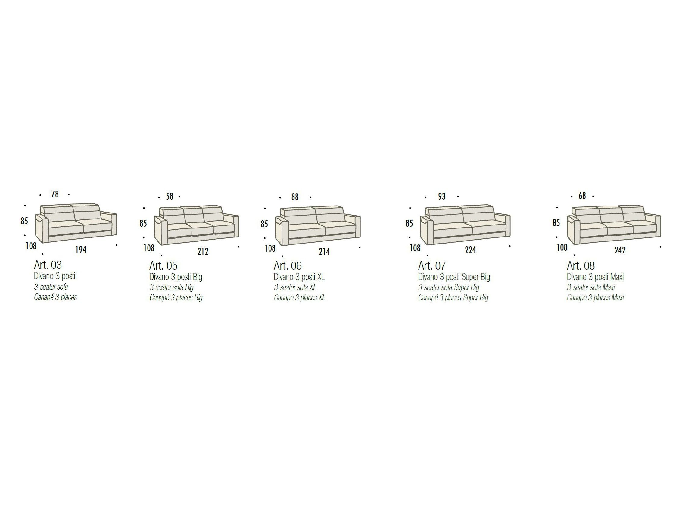 3-местный бархатный диван Felis Softliving ARCH-00076222 - Вид №2