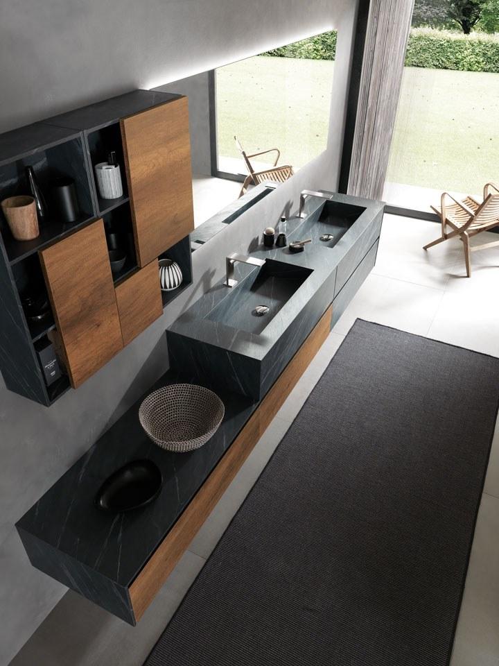 Archeda Тумба под умывальник подвесная двойная Tulle sun-id-1367788 - Вид №5