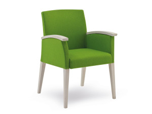 Тканевое кресло с подлокотниками