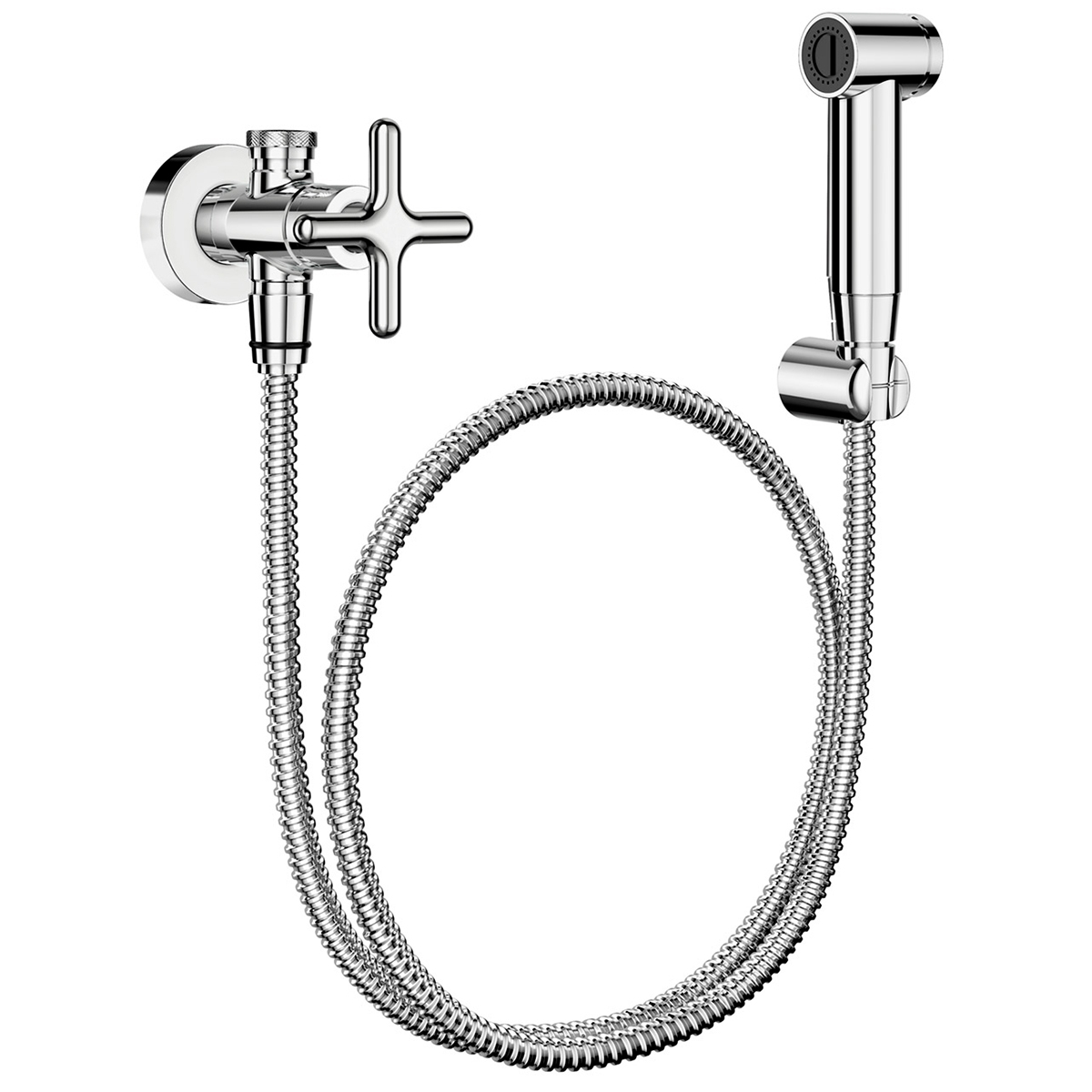 00921106 Гигиенический душ с оформлением и матовым графитовым отводом Docol LISS 