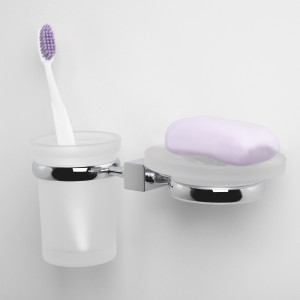K-6526 Lippe Держатель стакана и мыльницы WasserKRAFT Lippe K-6500