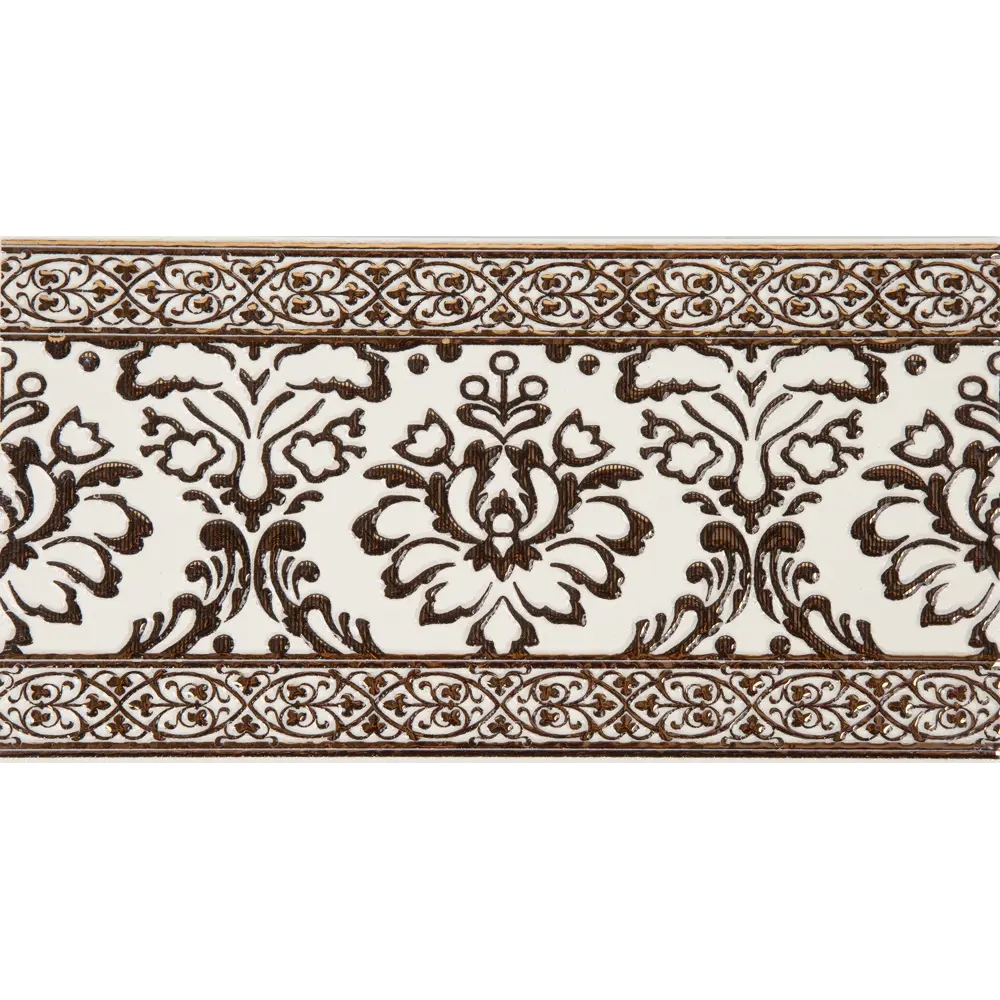 Бордюр настенный LB Ceramics Катар 13x25 см цвет белый 14225323 STLM-2029039