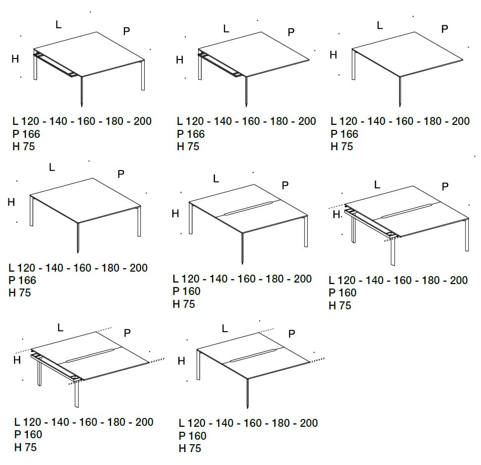Прямоугольный стол со встроенной полкой Citterio осколок ARCH-00061726 - Вид №3