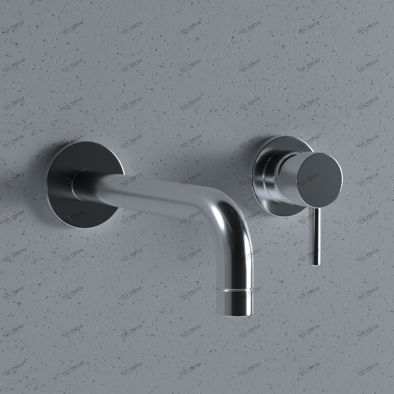 Встраиваемый смеситель из нержавеющей стали, сатинированный Kerasan 756098