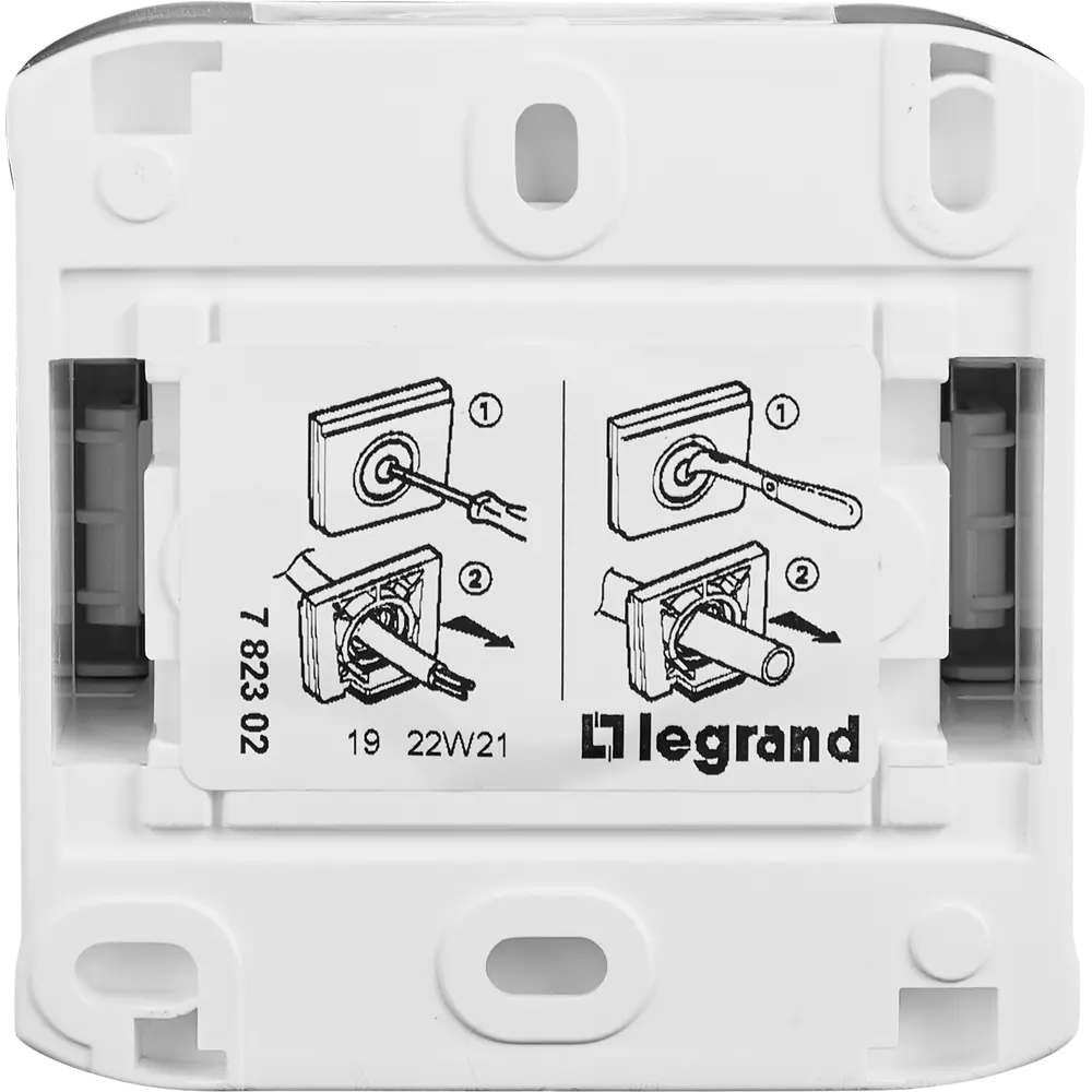 Выключатель накладной 2 клавиши Legrand Quteo IP44 10А 250В цвет белый 82389580 STLM-2170539 - Вид №3
