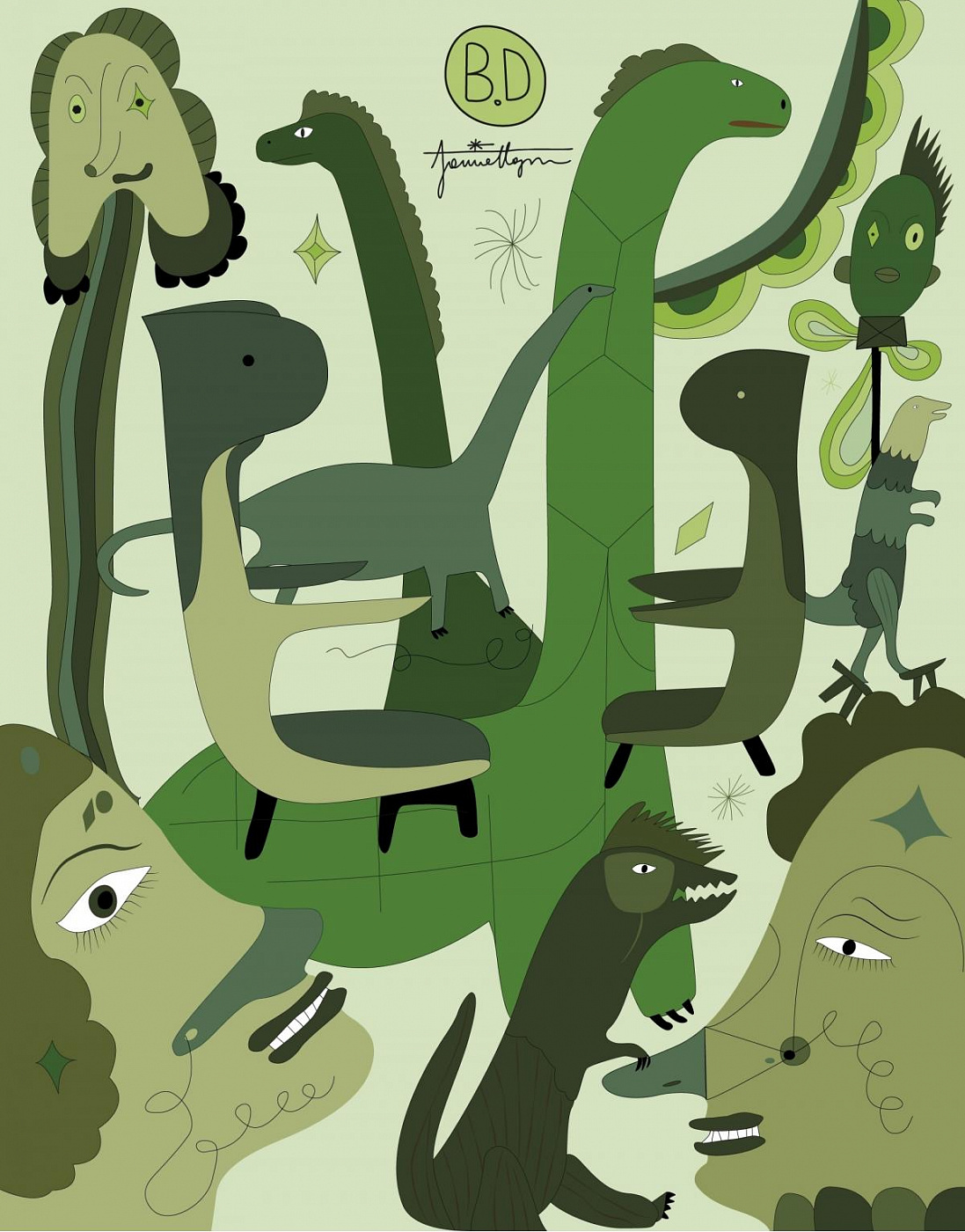 072863 Кресло Egg BD Barcelona Design Dino - Вид №10