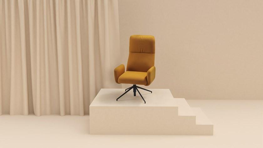 Sancal Поворотное кресло руководителя из ткани с высокой спинкой Elle sun-id-1479245 - Вид №4