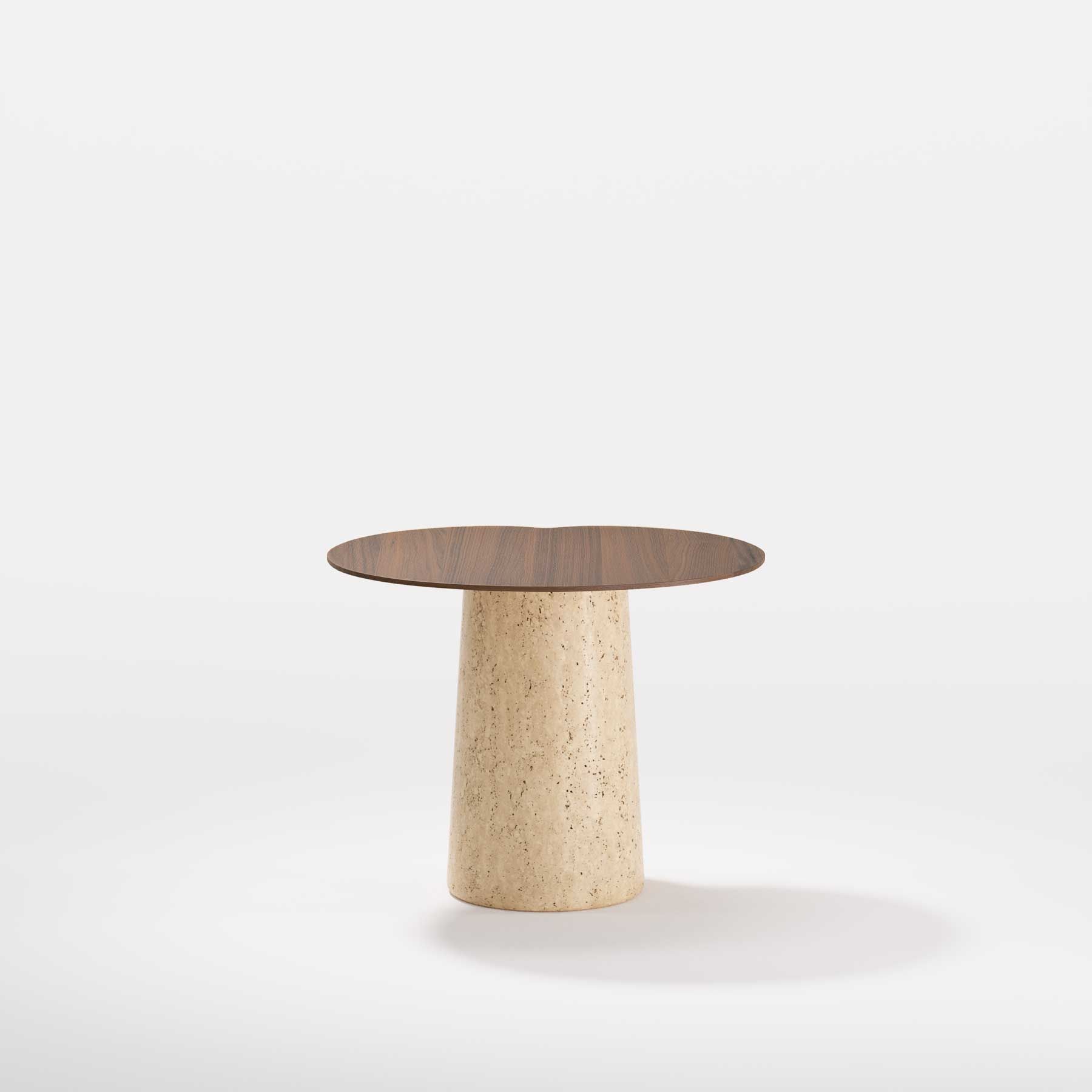 Овальный журнальный столик из дерева и травертина Wewood Anchor ARCH-00117262 - Вид №20