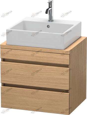 DS530505252 Тумбочка для компактной консоли DuraStyle #DS5305 600 x 478 мм Европейский дуб, декор Duravit