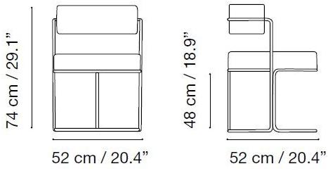iSimar Садовый стул из мягкой стали Paradiso 8084 - Вид №11